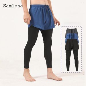 Heren Shorts Samlona Plus Size Mode Multi-pocket Sport Europese Stijl 2023 Outdoor Casual Korte Bodem Sexy Mannen kleding