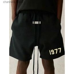 Shorts pour hommes Saison 7 Mode Shorts pour hommes 1977 Lettre Flocage Imprimer Pantalon en coton Tendance Marque Couple Y2K Drawstr Capris Shorts T240202