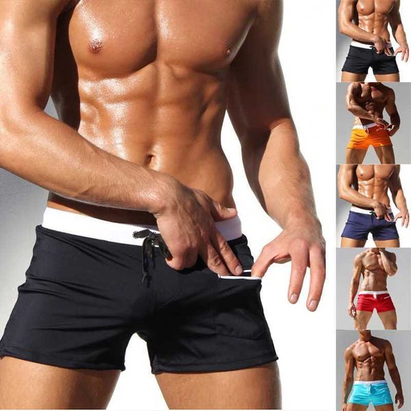 Shorts pour hommes Maillot de bain sexy plage maillot de bain pour hommes à séchage rapide Sunga board shorts Zwembroek Helen Mayo soutien-gorge de surf de sport respirant J240328