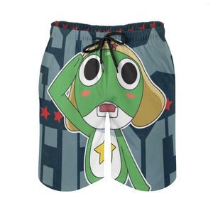 Short homme Sgt grenouille plage maillot de bain avec poches doublure en maille surf sergent Anime dessin animé japonais Manga