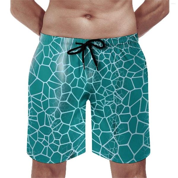 Short pour hommes planche d'eau peu profonde bleu foncé mer décontracté plage graphique sport Fitness séchage rapide maillot de bain cadeau d'anniversaire