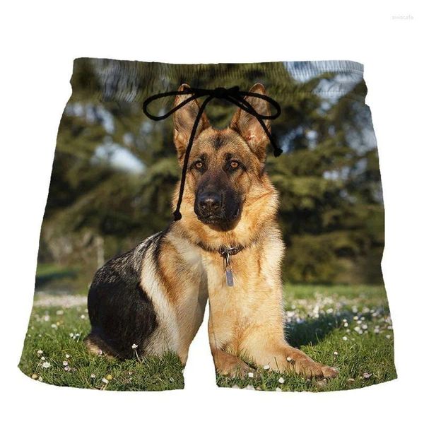 Short masculin Sheepdog 3d imprimé hommes femmes gamin chiens de mode loisirs oversize pantalons courts d'été