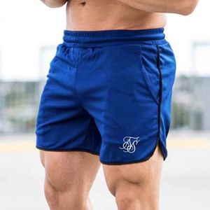 Short masculin Sik Silk Fitness Bodybuilding Shorts Man Summer Gyms Workout Male Brepwant Mesh rapide Dry Sportswear Jogger Sports Short Pant Y240507