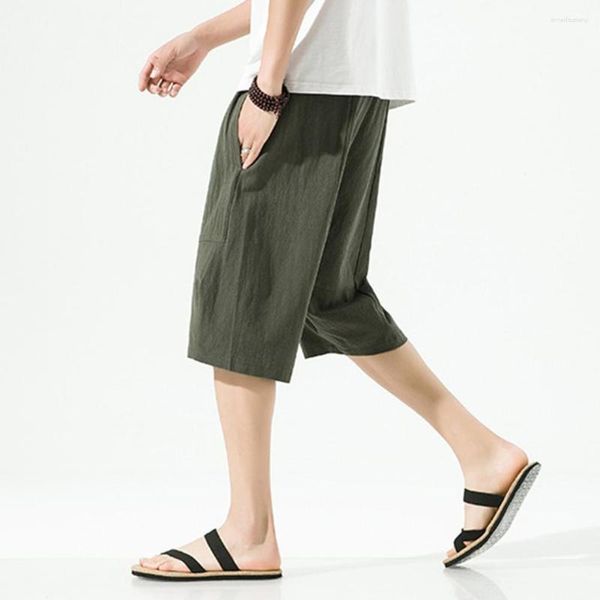 Shorts pour hommes Simple vacances cordon de serrage taille moyenne décontracté adolescent plage pantalons de survêtement courts