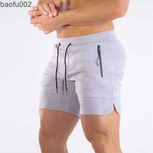 Heren shorts Siperlari Heren Zip Pocket Fitness Gyms Shorts Shorts Heren Summer Running Korte broek Mannelijke jogger training Beach Sport Shorts 2021 Nieuwe W0327