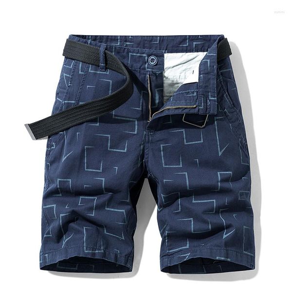 Pantalones cortos para hombres Tamaño Bermudas Verano Largo Plus Algodón Bolsillo Cargo Streetwear Casual Pure Boys Mens Masculino