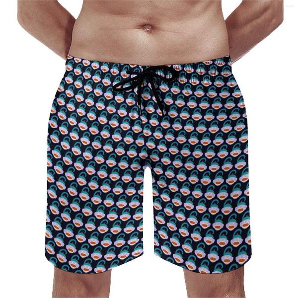 Short homme chaussette singe planche été queue impression course Surf plage pantalon court homme séchage rapide rétro personnalisé surdimensionné troncs