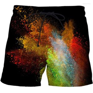 Shorts pour hommes moucheté Tie Dye motif hommes 3D imprimé décontracté maillots de plage amples femmes/hommes Surf pantalons courts vêtements de rue