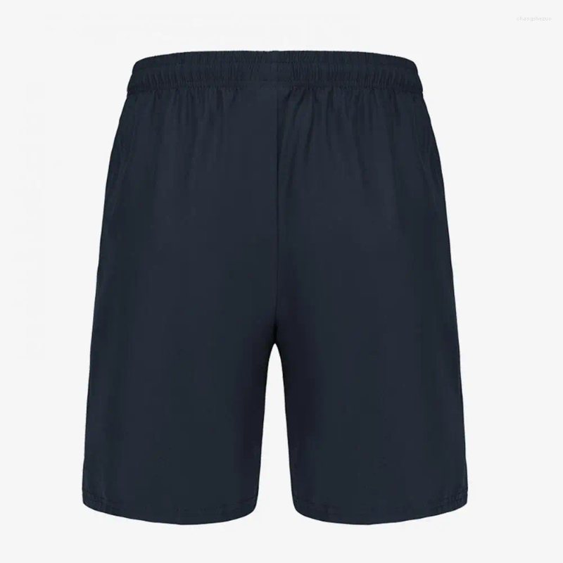 Os shorts masculinos se esportam com a cintura elástica de tecido esportivo de tecido esportivo casual para fitness de verão