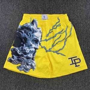 Men S Shorts Sports and Leisure Running Fitness Inaka One Layer Mesh Shorts Animal Print Men Women Classic Gym Power met voering HV5L