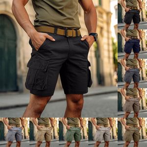 Short masculin Sports Coton Linen décontracté pyjamas de poche pantalon de jogging de haute qualité ropa hombre