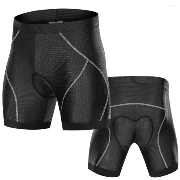 Pantalones cortos para hombres Deportes Ciclismo Ropa interior 5D Gel Acolchado Bicicleta Bicicleta MTB Liner con pinzas de pierna antideslizantes Ciclismo Medias