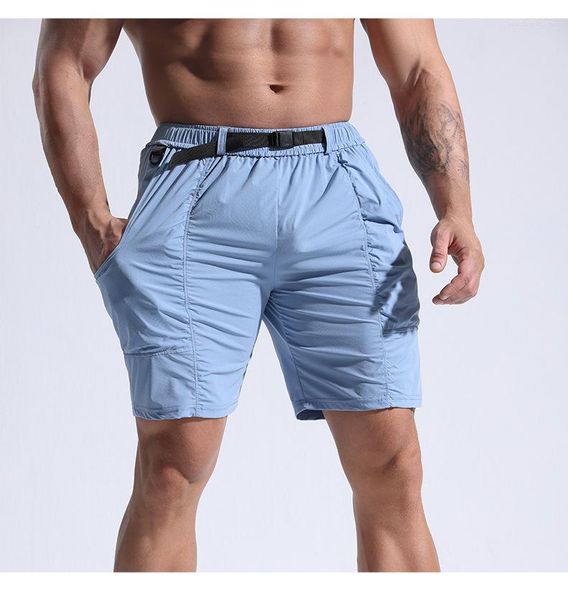 Pantalones cortos deportivos para hombre Pantalones casuales sueltos Cargo multibolsillo de cinco puntos