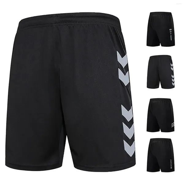 Short masculin Sports Running Fitness Fast Tide Tide décontracté à cinq points Traine d'été pour femmes Ice Silk mince Pantalon de basket-ball