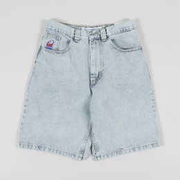 Shorts pour hommes Vêtements de rue Big Boy Shorts Y2k Harajuku Hip-Hop Cartoon brodé POCHETS DE DENIM Shorts de gym