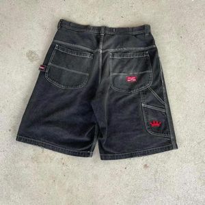 Shorts pour hommes Streetwear Y2K Hip Hop Rétro Baggy Denim Gym Femmes Hommes Harajuku Gothique Taille Haute Basketball