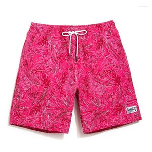 Herenshortstijl Men Beach Board Trunks Mannelijke badmode zwempakken Bermuda Casual Active Sweatpants Bottoms Quick Drying Red