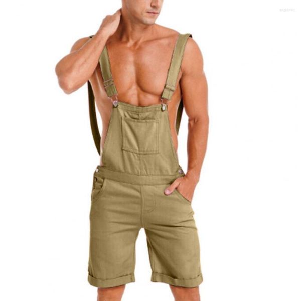 Shorts pour hommes élégant Cargo Romper lâche hommes pantalons décontractés combinaisons vêtements de sport