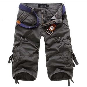 Männer Shorts Sommer Armee Militär Arbeit Casual Bermuda Lose Cargo Männer Mode Insgesamt Hosen KEIN GÜRTEL 230130