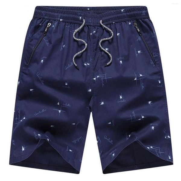 Short masculin Summer plage en vrac Coton Casual Fashion Simple Print Sports Big pantalon plus taille Slim Short Pantmand