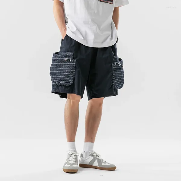 Short masculin Summer Big Pocket for Men Streetwear Fashion Loose Casual Cargo Cityboy Bref Pant