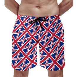 Shorts pour hommes Summer Board Drapeau britannique Sports Fitness Drapeaux abstraits Pantalons courts de plage personnalisés Mignon Maillots de bain à séchage rapide Grande taille