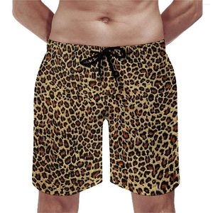 Shorts pour Hommes Summer Board Classic Leopard Sportswear Rétro Animal Print Custom Beach Pantalons Courts drôles séchage Rapide Maillots de Bain