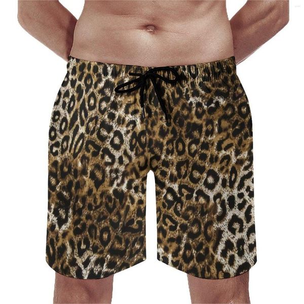 Shorts pour hommes Summer Board Leopard Sports Fitness Animal Pantalon court Pantal