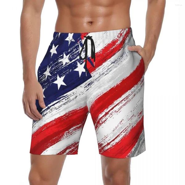 Short d'été pour hommes, drapeau National des états-unis et du royaume-uni, vêtements de sport, imprimé 3D, pantalon court hawaïen, maillot de bain à séchage rapide, grande taille