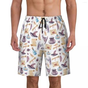 Short pour hommes Summer Board Male Witch School Kit Sports Fantasy Wizard Pantalon court personnalisé Hawaii Maillot de bain à séchage rapide Plus Taille