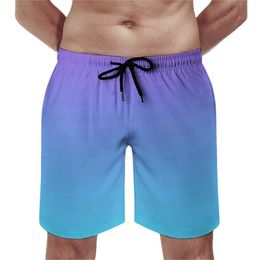 Heren shorts Summer Board Trendy Sports Surf Purple and Teal Blue Custom Short Pants Cute Fast Dry Beach Trunks Plus Maat