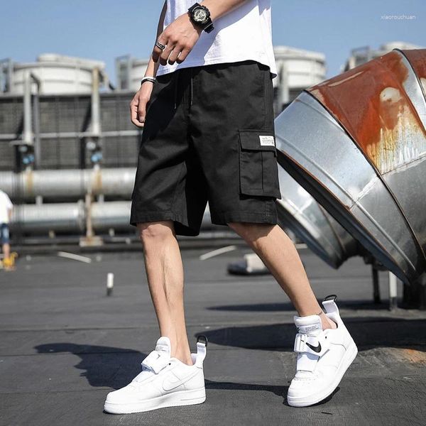 Pantanos cortos para hombres Summer Cargo Men 2024 Spring Casual Fashion Joggers Faggy Siaflorts Siail