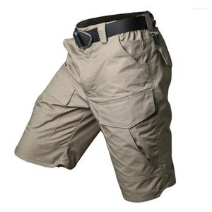 Shorts pour hommes Summer Cargo Pantalon court pour hommes Camouflage imperméable Casual Mâle Armée Tactique Travailleur en vrac Formation Pantalon de survêtement