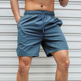Pantalones cortos para hombres pantalones de playa informales pantalones de chándal fitness jogging deportes transpirable 2024 carga