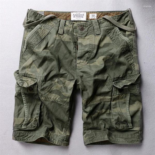 Shorts masculins Summer Casual Cargo Tactical Military Camouflage Pantal