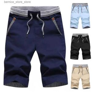 Heren shorts Summer Casual Fashion Style Boardshort Bermuda broek Mannelijke trekkoord Elastische taille Broeeches Beach Shorts Heren Shorts Pant Q240529
