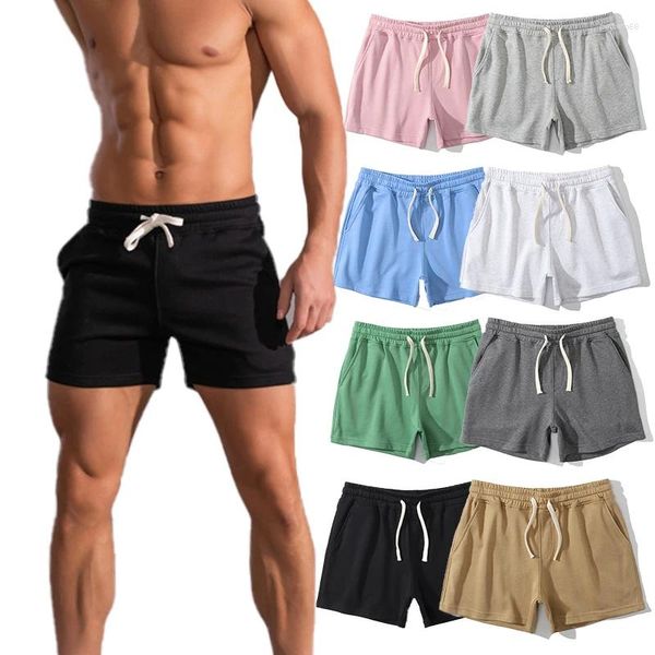 Shorts pour hommes été sport décontracté hommes séchage rapide poche coton gym jogging course plage fitness vêtements masculins