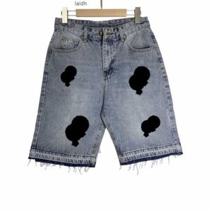 Pantalones cortos para hombre Verano Chrome Cross Denim Chromees Hearts Designer Womens Fashion Heart and American Streetwr0u