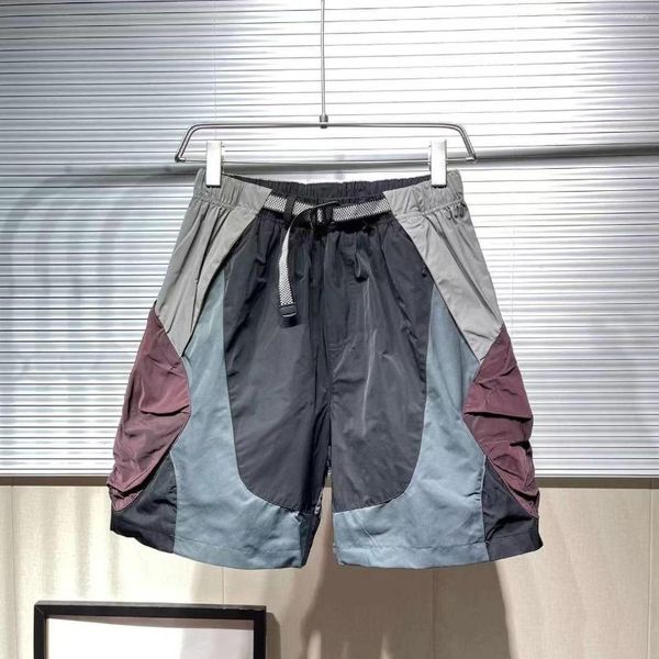 Pantalones cortos para hombres Herramientas a juego de colores de verano Malla transpirable al aire libre Causal Suelto Deportes de calle Pantalones de cinco puntos Ropa deportiva masculina