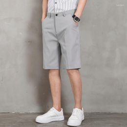 Shorts pour hommes été Cool mince décontracté hommes mode sens avancé homme court Bermudes plage gris noir respirant pantalons de survêtement