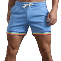 Pantalones cortos de algodón de verano para hombre, Bermudas deportivas informales para culturismo, gimnasio, Fitness, correr, entrenamiento, pantalones de chándal ajustados, ropa deportiva para hombre