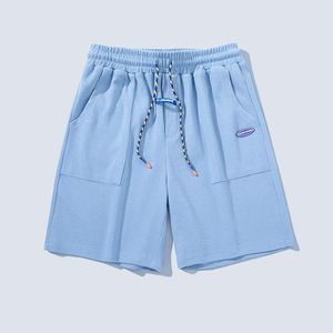 Heren shorts zomer katoen check mannen elastische taille strand korte broek mode straat rechte broek sweatpants mannelijke plus size 4XL