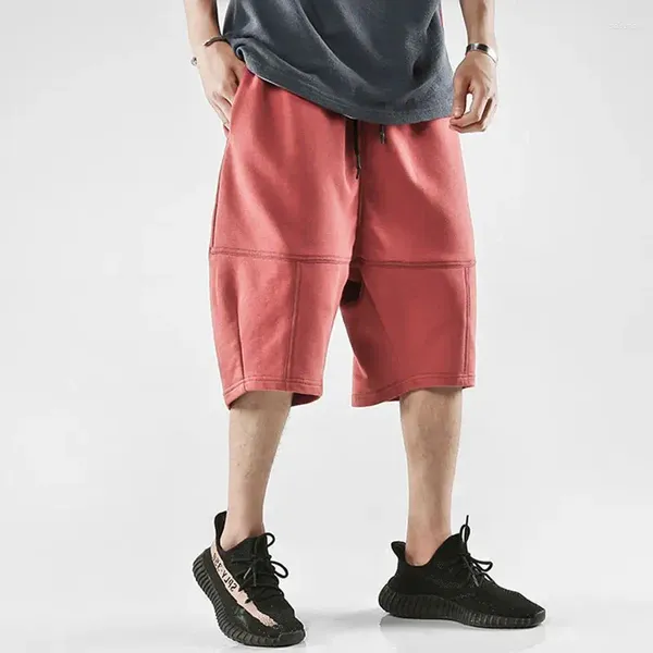 Pantalones cortos para hombres Verano Algodón Suelto Oversize Deportes Fitness Moda Casual High Street Baloncesto Harem Pantalones de cinco puntos