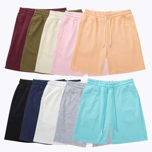 Heren shorts Summer Cotton Soft Men Casual Jogging Sport Korte broek Mannelijk Running losse stevige kleuren broek strtwear H240429