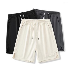 Pantalones cortos para hombre, diseño de verano, venta al por mayor, para hombre, atlético, de secado rápido, poliéster, lateral para correr, deportes de gimnasio divididos