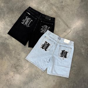 Shorts pour hommes Mode d'été Casual Jean Punk Rock Gym Cargo hommes Harajuku Y2k baggy Hip Hop Denim Vintage Loose Pants Beach 230728