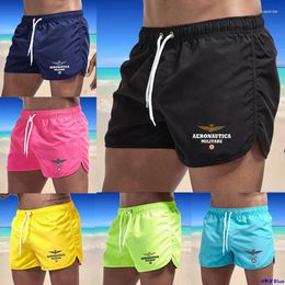 Shorts pour hommes Summer Fashion TrawString plage pantalon court rapide Dry Multi Color Sports Gym Homme Personnalité Swimswear