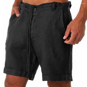 Heren shorts Summer Flip -zakken joggen joggen casual capris sport running trekkoord fitness broek