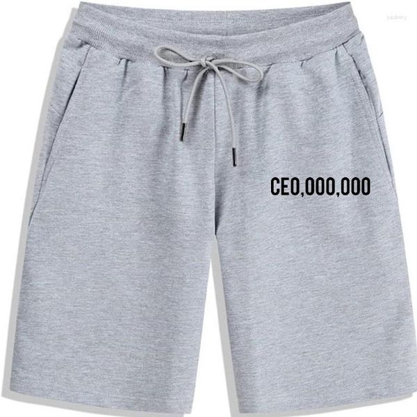 Shorts pour hommes Summer Funny Ce0 000 Imprimer Hommes Entrepreneur Hustle Ceo Millionnaires Coton à manches courtes