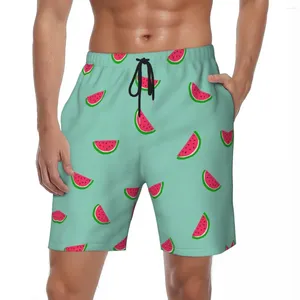 Short masculin Summer Gym Man Watermelon Print Running Fashion Fashion Place Place Classic Classic Breathable Trunks Plus taille